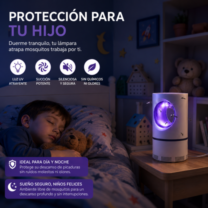 Lampara LED Atrapa Mosquitos USB