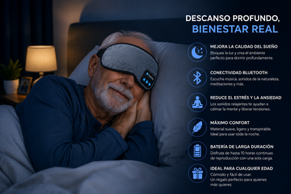 Antifaz Para Dormir con Bluetooth
