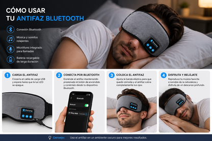Antifaz Para Dormir con Bluetooth