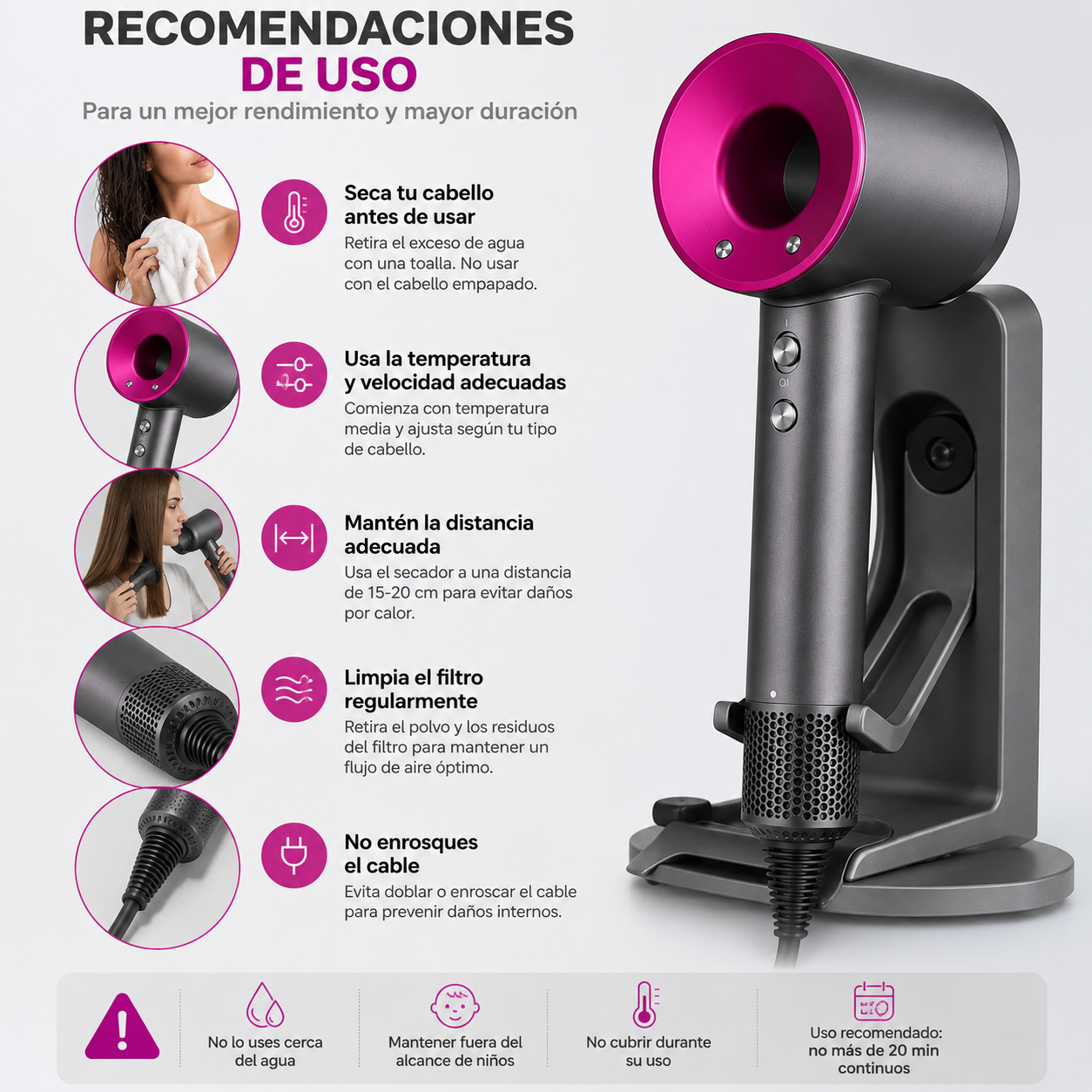 Secador De Pelo Inteligente Supersonic