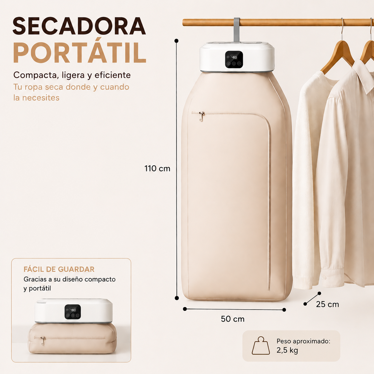 Secadora de Ropa Portátil