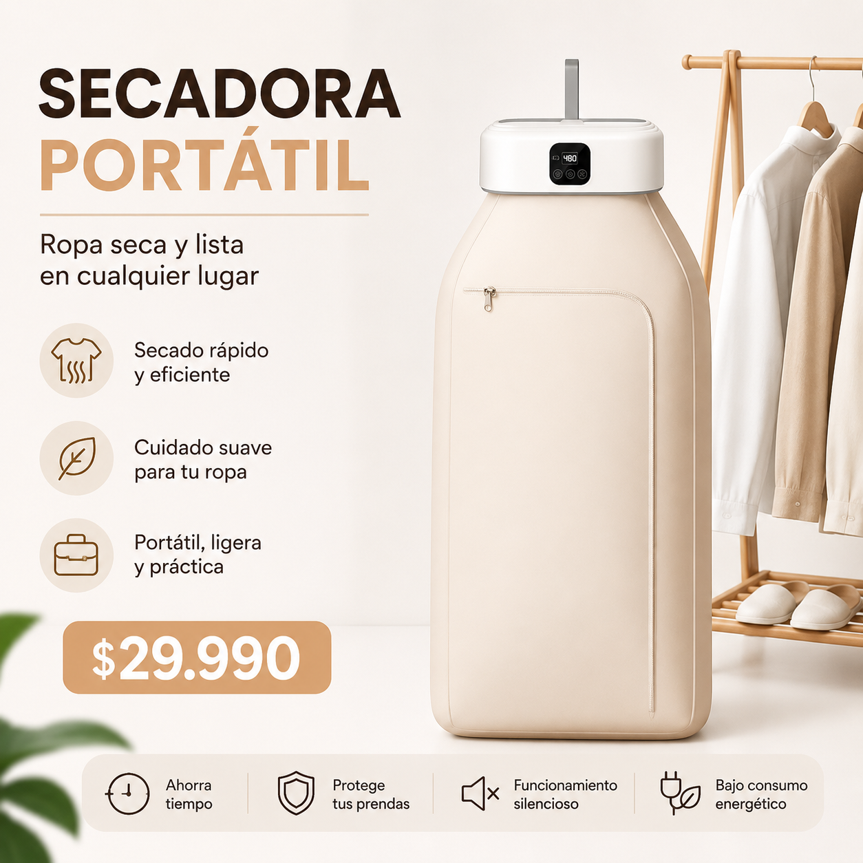 Secadora de Ropa Portátil